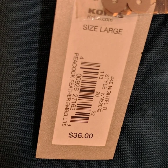 Apt 9, embellished shirt, NEW with tags, lg - Picture 7 of 8